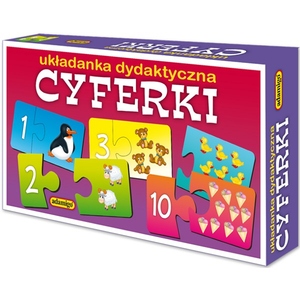 Układanka Puzzlowa Cyferki - Adamigo